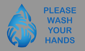 Please Wash Your Hands Drop