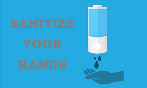 Sanitize Your Hands Dispenser