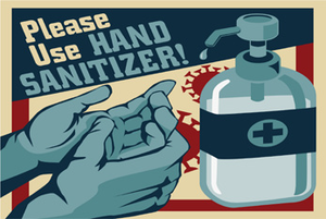 Please Use Hand Sanitizer Vintage